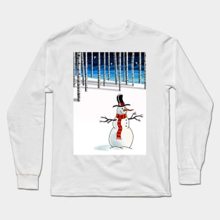 Christmas Snowman Long Sleeve T-Shirt